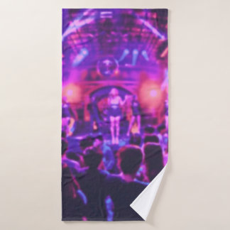 Toalha De Banho Blurred of club party in pastel color style on sof