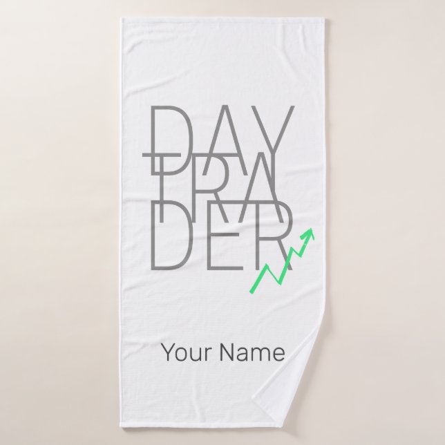Toalha De Banho Bolsa de Valores do Dia Trader e Cryptocurrency (Toalha de Banho)