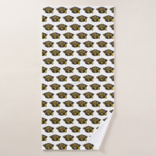 Toalha De Banho Boné de formatura Khaki Camo