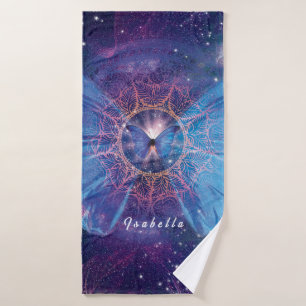 Toalha De Banho Borboleta Morpho / Galáxia Porta copos de papel Ma