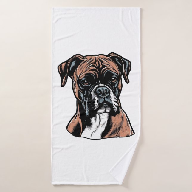 Toalha De Banho Boxer Buddy Humorous Protetor (Toalha de Banho)