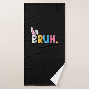 Toalha De Banho Bruh Easter Bunny Cute Memória Para Crianças _1