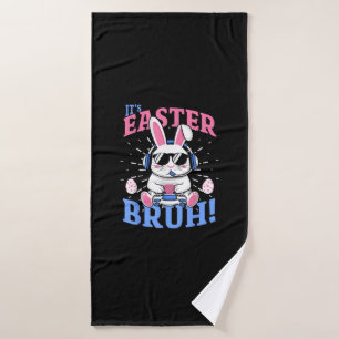 Toalha De Banho Bruh Easter Bunny Gamer Videos games de Jogos Men