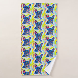 Toalha De Banho Buldogue francês Love Bath Towel