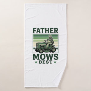 Toalha De Banho Camisa de Cortador de Grama Vintage Pai Corta Melh