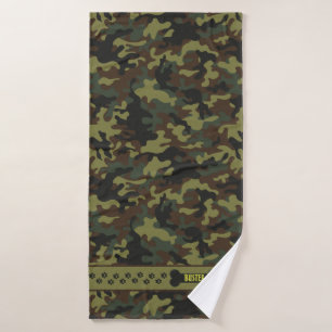 Toalha De Banho Camuflagem clássica secar mim o cão
