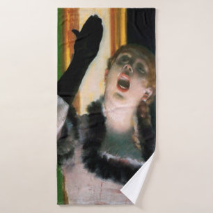 Toalha De Banho Cantor com uma luva, Edgar Degas