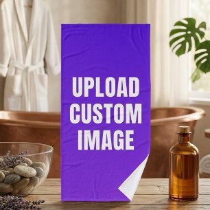 Toalha De Banho Carregar imagem personalizada - Adicione a sua par