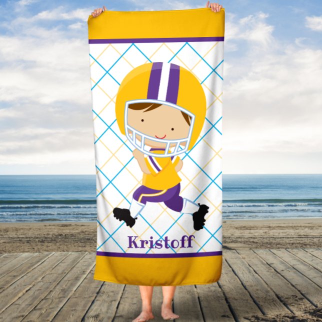 Toalha De Banho Casa de Esporte de Meninos Personalizados Executar (Criador carregado)