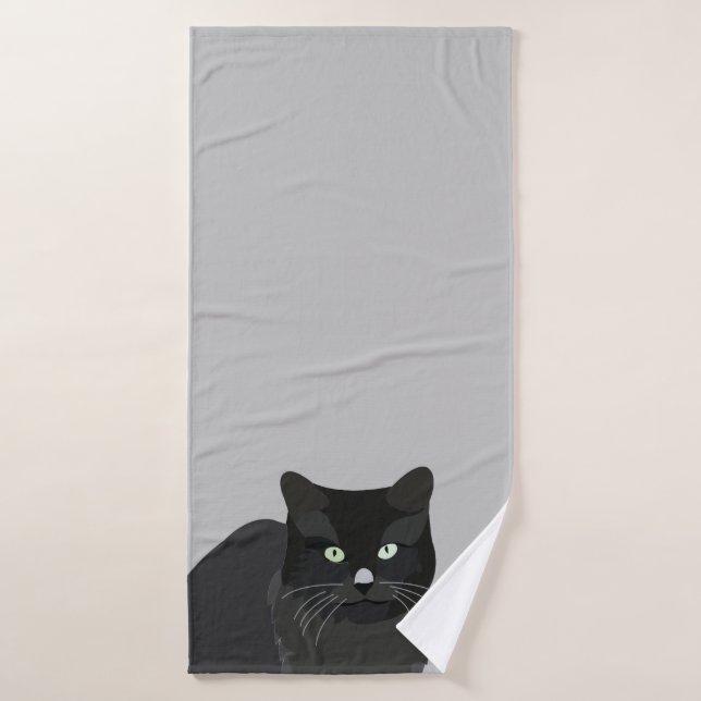 Toalha De Banho Cat Pet Black (Toalha de Banho)