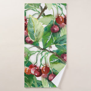Toalha De Banho Cherry Seamless Pattern