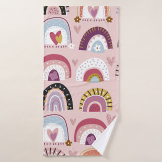 Toalha De Banho Childish seamless pattern with abstract hand drawn
