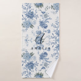 Toalha De Banho Chinoiserie Blue Toile