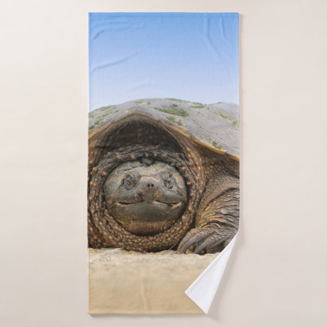 TOALHA DE BANHO CINZA E TURTLE (Toalha de Banho)