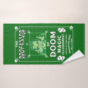 Toalha De Banho Clássico Vintage vitoriano Mágico Show