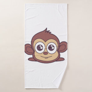 Toalha De Banho Clipe de macaco-macaco