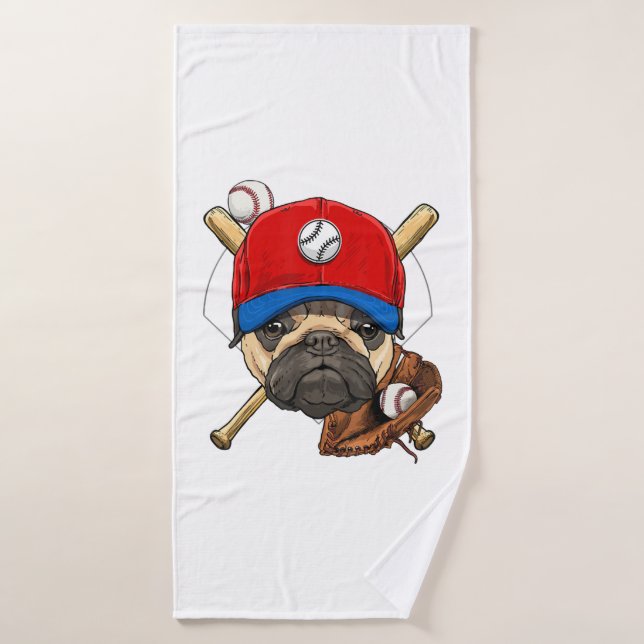 Toalha De Banho Coach Pug Dog Lover Pug Mãe (Toalha de Banho)