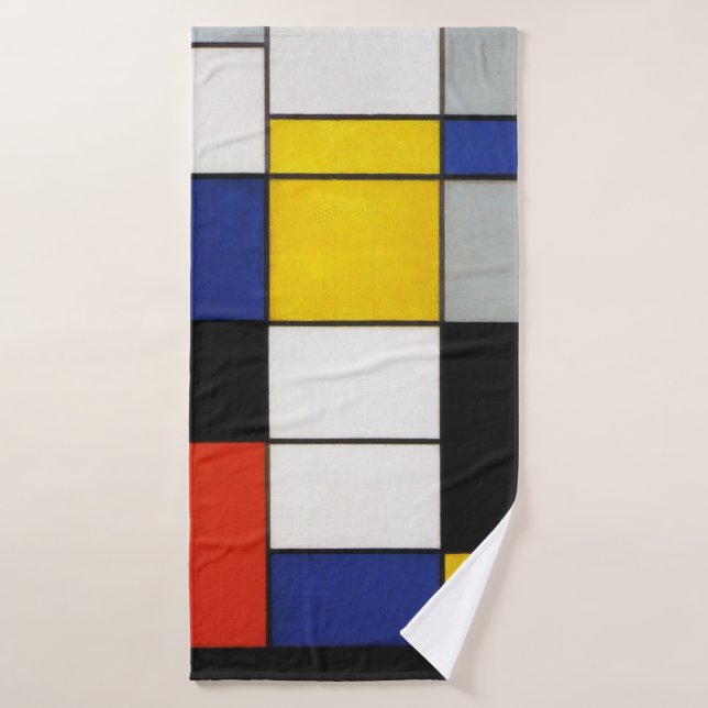 Toalha De Banho Composição, Mondrian (Toalha de Banho)