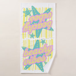 Toalha De Banho Conchas de praia caprichosas