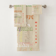 Toalha de banho conhecida personalizada