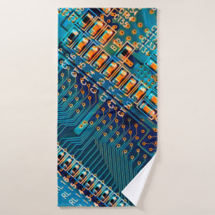 Toalha De Banho Conselho de circuito eletrônico fechado. computado