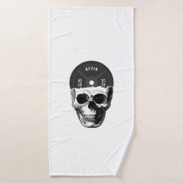 Toalha De Banho Construção de Malhação de Formação de Caveira em P