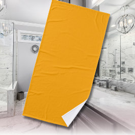 Toalha De Banho Cor Sólida Neon Orange | Clássico