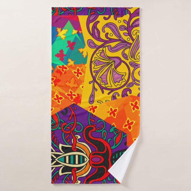 Toalha De Banho Corpo Festivo Turco Indiano Mandala (Toalha de Banho)