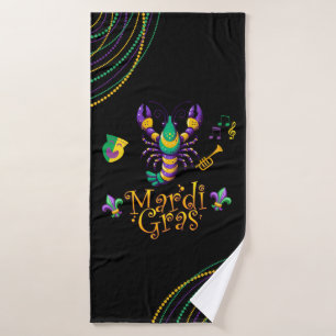 Toalha De Banho Crayfish/trompet/mask/fleur de lis Mardi Gras