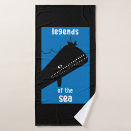 Toalha De Banho Crianças Bonitas Mobilizam Monstro Do Mar Dick
