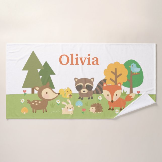 Toalha De Banho Crianças de Raposa Raposa Raposa Raposa (Toalha de Banho)