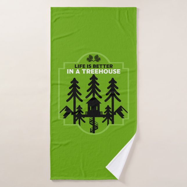 Toalha De Banho Crianças De Treehouse De Volta À Escola (Toalha de Banho)