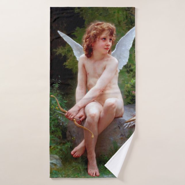 Toalha De Banho Cupido, Bouguereau (Toalha de Banho)