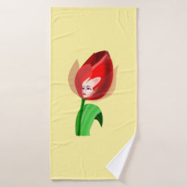 Toalha de Banho da Garota Tulip - Personalizável