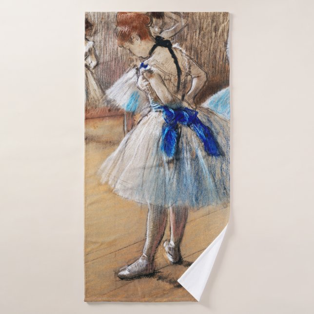 Toalha De Banho Dançarino de Fita Azul, Edgar Degas (Toalha de Banho)