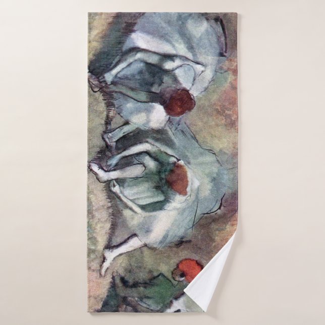 Toalha De Banho Dançarinos Amarrando Seus Calçados, Edgar Degas (Toalha de Banho)