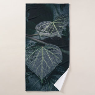 Toalha De Banho Dark Moody Ivy Nature Foto