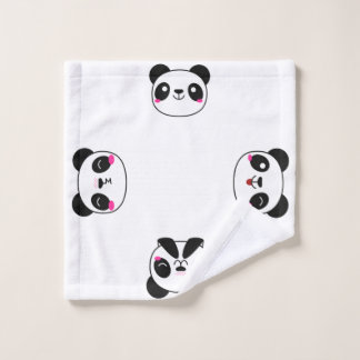Toalha de banho de Emoji da panda