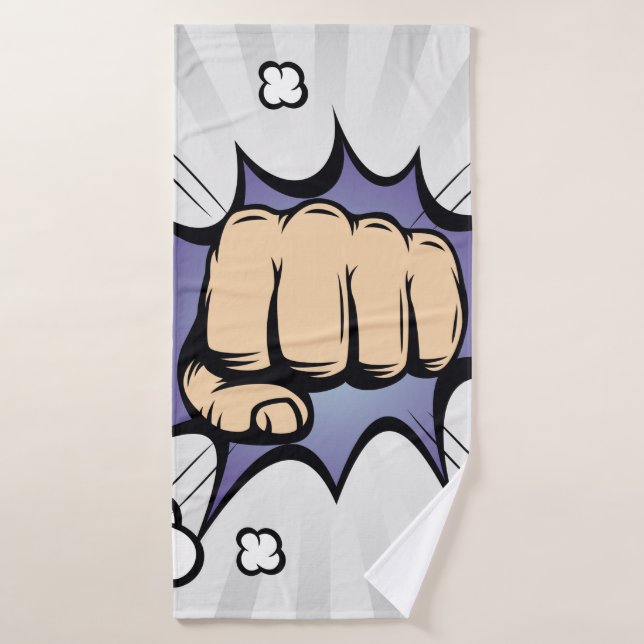 Toalha De Banho design de bolhas de quadrinhos de pop. Ilustração  (Toalha de Banho)