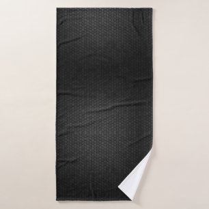 Toalha De Banho Design de Forma de Hexágono Preto