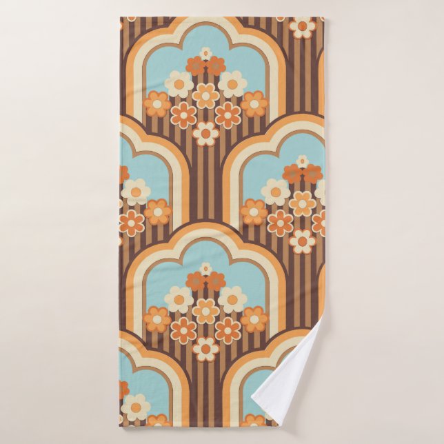 Toalha De Banho design de papel de parede, sem costura, da década  (Toalha de Banho)