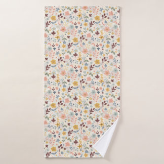 Toalha De Banho Design Floral Retro Cujo