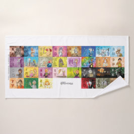 Toalha De Banho Deutsches Fingeralphabet