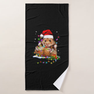 Toalha De Banho Dia de Natal de Hamster Bonito