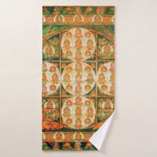 Toalha De Banho Diagrama Cósmico de Mandala para a Meditação