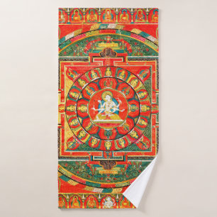 Toalha De Banho Diagrama Cósmico de Mandala para a Meditação