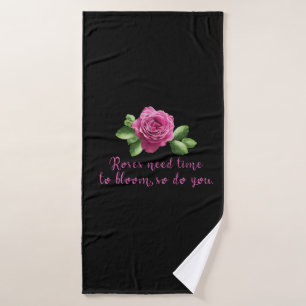 Toalha De Banho Ditos engraçados sobre rosas e amor