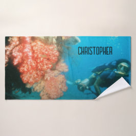 Toalha De Banho Divisor Scuba Personalizado