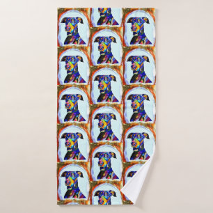 Toalha De Banho Doberman Love Bath Towel