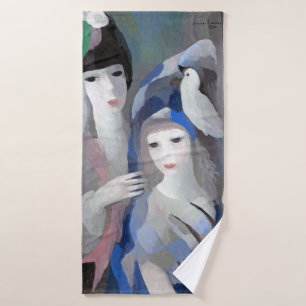 Toalha De Banho Duas Dama e Dove, Marie Laurencin